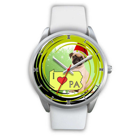 Lovely Pug Dog Pennsylvania Christmas Special Wrist Watch-Free Shipping