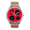 German Shepherd On Red New Jersey Christmas Special Wrist Watch-Free Shipping