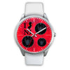 German Shepherd On Red New Jersey Christmas Special Wrist Watch-Free Shipping