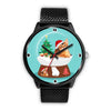 Abyssinian Cat Georgia Christmas Special Wrist Watch-Free Shipping