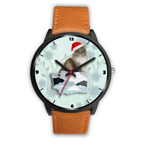 Norwegian Forest Cat Washington Christmas Special Wrist Watch-Free Shipping