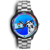 Dalmatian Dog On Blue Pennsylvania Christmas Special Wrist Watch-Free Shipping