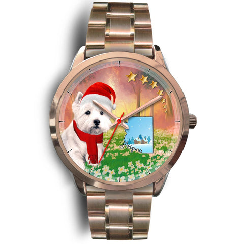 Cute Westie Arizona Christmas Special Wrist Watch-Free Shipping