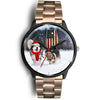 Alaskan Malamute Dog Alabama Christmas Special Wrist Watch-Free Shipping