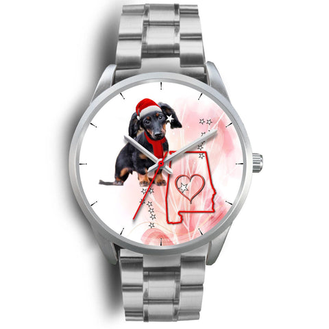 Cute Dachshund Alabama Christmas Special Wrist Watch-Free Shipping