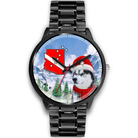 Siberian Husky Arizona Christmas Special Wrist Watch-Free Shipping