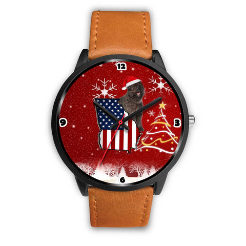 Bouvier des Flandres Dog Georgia Christmas Special Wrist Watch-Free Shipping