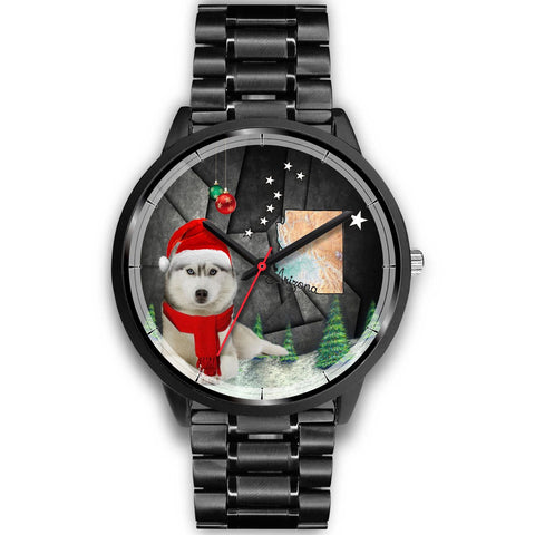 Cute Siberian Husky Arizona Christmas Special Wrist Watch-Free Shipping