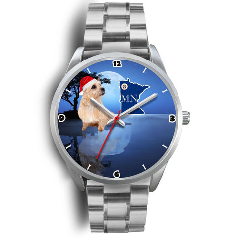 Cute Norwich Terrier Minnesota Christmas Special Wrist Watch-Free Shipping