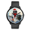 Black Labrador Retriever Florida Christmas Special Wrist Watch-Free Shipping