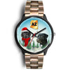Black Labrador Retriever Arizona Christmas Special Wrist Watch-Free Shipping