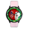 Cheerful Samoyed Dog New Jersey Christmas Special Wrist Watch-Free Shipping