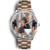 Doberman Pinscher Colorado Christmas Special Wrist Watch-Free Shipping
