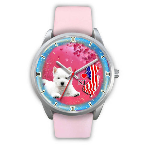 Cute Westie Dog New Jersey Christmas Special Wrist Watch-Free Shipping