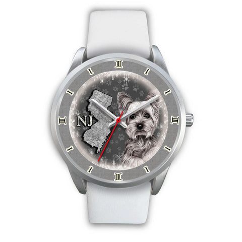 Cute Yorkie Sketch New Jersey Christmas Special Wrist Watch-Free Shipping