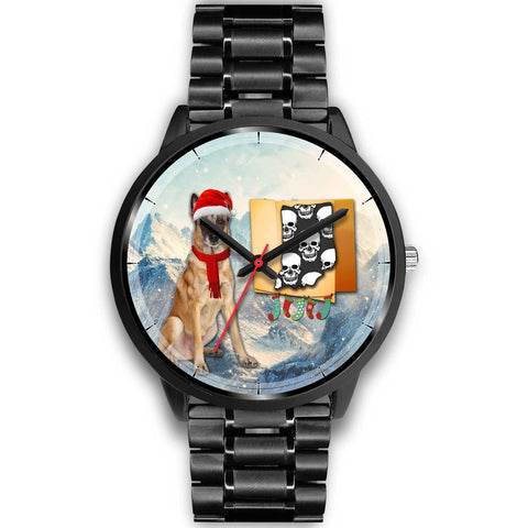 Belgian Malinois Dog Indiana Christmas Special Wrist Watch-Free Shipping