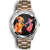 Love Dachshund Dog New Jersey Christmas Special Wrist Watch-Free Shipping
