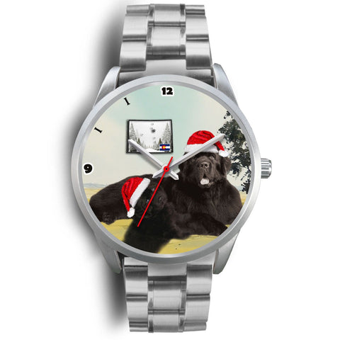 Newfoundland Dog Colorado Christmas Special Wrist Watch-Free Shipping
