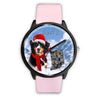 Bernese Mountain Dog Indiana Christmas Special Wrist Watch-Free Shipping