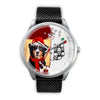 Cute Bernese Mountain Dog Indiana Christmas Special Wrist Watch-Free Shipping