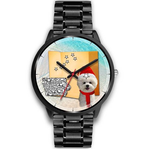 Bichon Frise Iowa Christmas Special Wrist Watch-Free Shipping