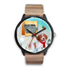 Brittany Dog Iowa Christmas Special Wrist Watch- Free Shipping