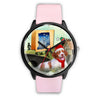 Brittany Dog Indiana Christmas Special Wrist Watch-Free Shipping