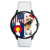Norwich Terrier Colorado Christmas Special Wrist Watch-Free Shipping