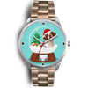 Brittany Dog Colorado Christmas Special Wrist Watch-Free Shipping