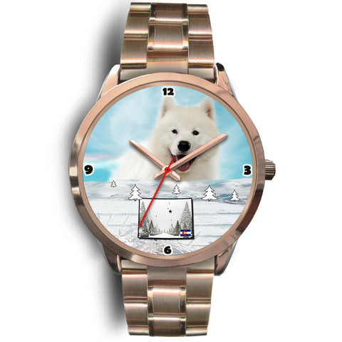 Samoyed Dog Colorado Christmas Special Wrist Watch-Free Shipping