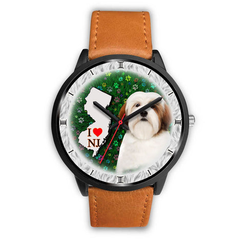 Lhasa Apso Dog New Jersey Christmas Special Wrist Watch-Free Shipping