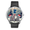 Russian Blue Cat Minnesota Christmas Special Wrist Watch-Free Shipping
