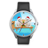 Lovely White Persian Cats Christmas Special Wrist Watch-Free Shipping