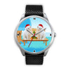 Lovely White Persian Cats Christmas Special Wrist Watch-Free Shipping