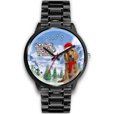 Cocker Spaniel Iowa Christmas Special Wrist Watch-Free Shipping