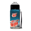 Siamese Fighting Fish Print Wallet Case-Free Shipping