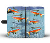 Neon Tetra Fish Print Wallet Case-Free Shipping