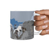 Bulldog Rushmore Print 360 White Mug