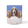 Basset Hound Rushmore Mount Print 360 White Mug
