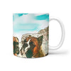 Amazing Boxer Dog Rushmore Mount Print 360 White Mug