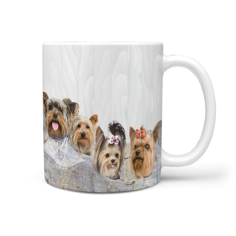 Yorkshire Terrier Mount Rushmore Print 360 Mug