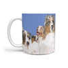 Australian Shepherd Mount Rushmore Print 360 White Mug