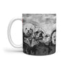 Maltese Dog Black&White Mount Rushmore Print 360 Mug