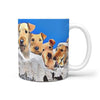 Airedale Terrier Mount Rushmore Print 360 White Mug