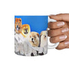 Chow Chow Dog Mount Rushmore Print 360 White Mug