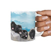 Amazing Newfoundland Dog Mount Rushmore Print 360 White Mug