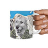 Irish Wolfhound Mount Rushmore Print 360 White Mug