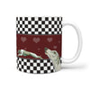 Whippet Dog Print 360 White Mug