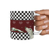 Whippet Dog Print 360 White Mug