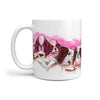 Japanese Chin Dog Pink Art Mount Rushmore Print 360 White Mug